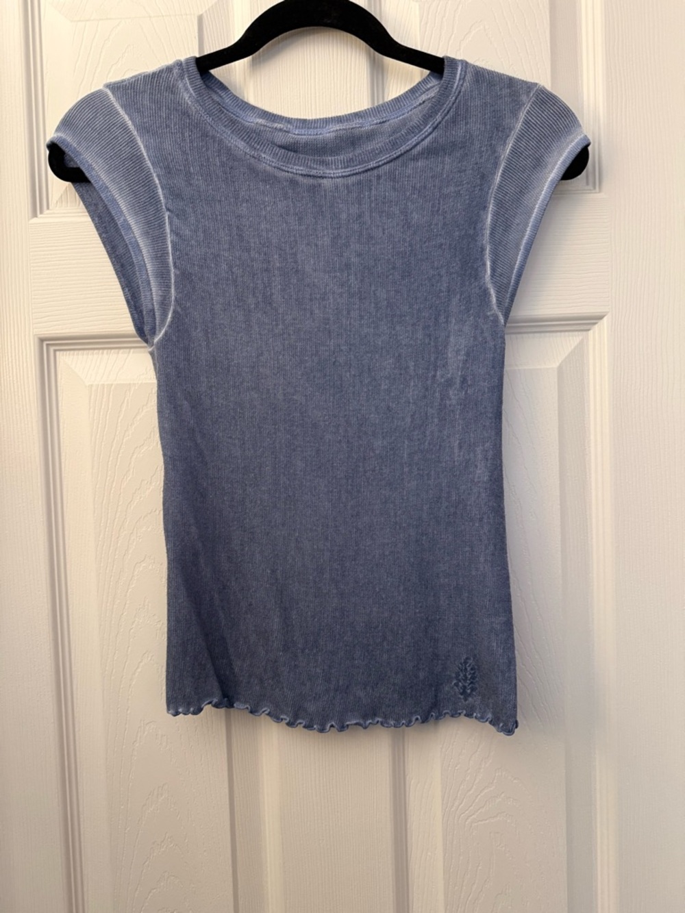 FP Movement by Free People Blue Cap Sleeve Top